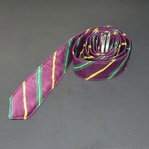 LL Bean Purple Striped Belt Polyester